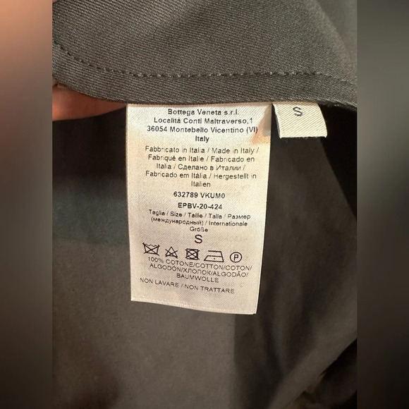 NWT Bottega Veneta Gabardine Wrap Sleeve Coat in Iron Size Small - Picture 16 of 16